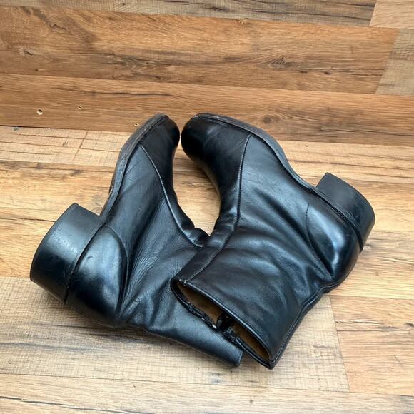 Vintage Cat\'s Paw Men\'s 8.5D black Leather Ankle Boots main image 9